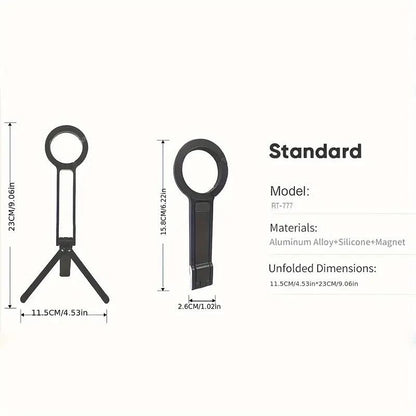 The 777 Magnetic Metal Phone Tripod | Portable Phone Holder