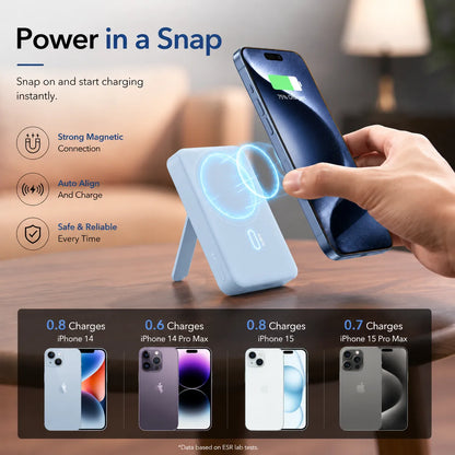 ESR Mini Kickstand Wireless Power Bank (HaloLock) 6000mAh MagSafe