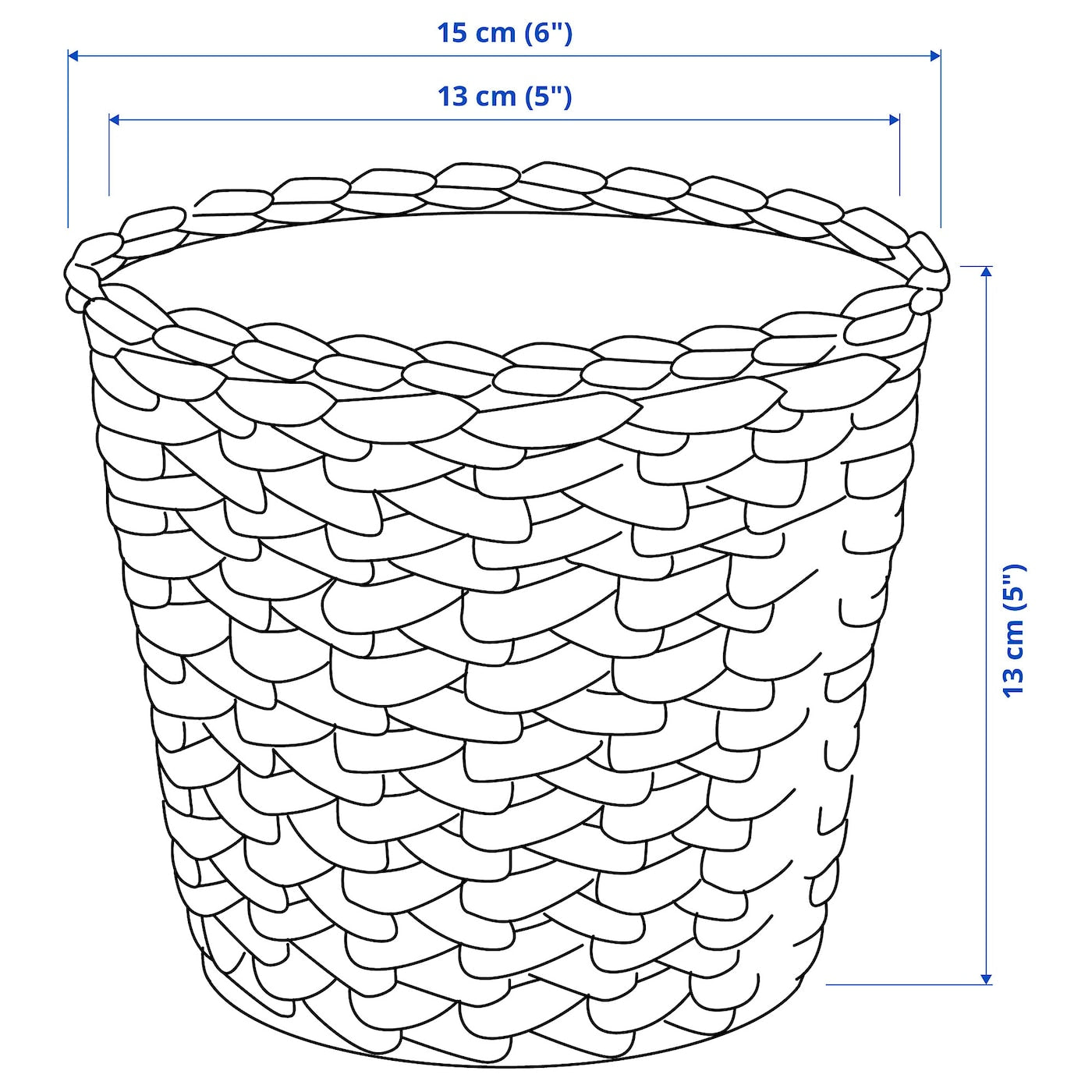 IKEA: FRIDFULL Plant pot, water hyacinth, 4 ¾ "