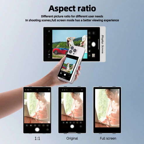 Aspect ratio modes 1:1 original full screen comparison