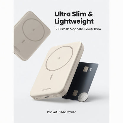 UGREEN 5000mAh Magnetic Wireless Power Bank – 15W Fast Charging