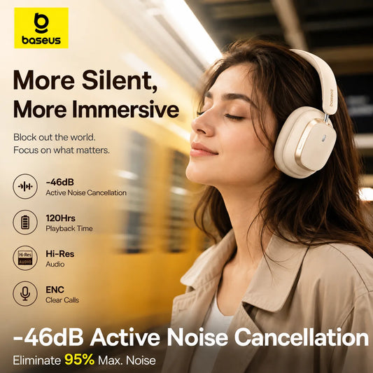 Baseus Bowie H1s – Noise Cancelling Wireless Headphones