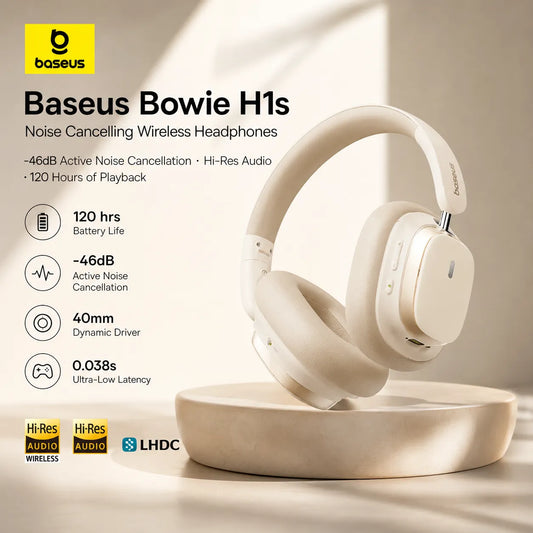 Baseus Bowie H1s – Noise Cancelling Wireless Headphones