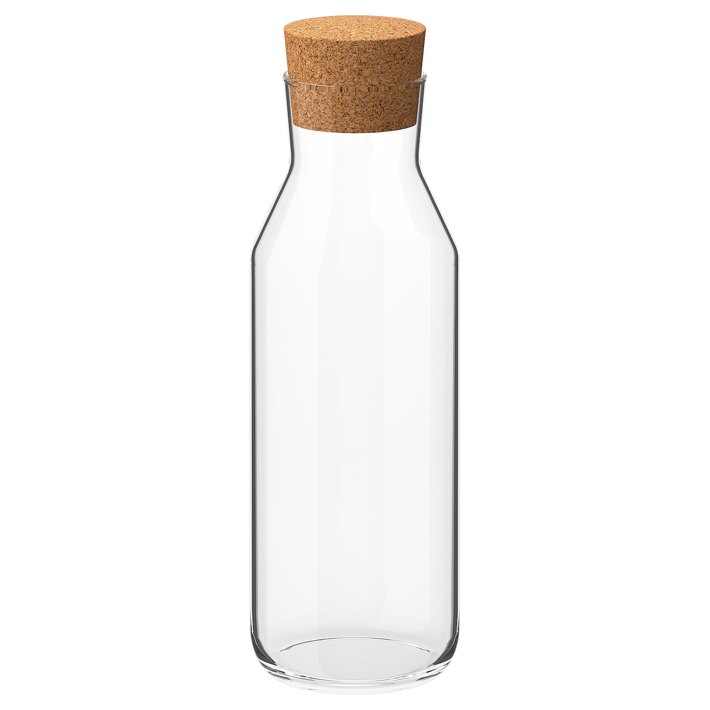 IKEA 365+ Carafe with Stopper – Clear Glass/Cork (1 L)