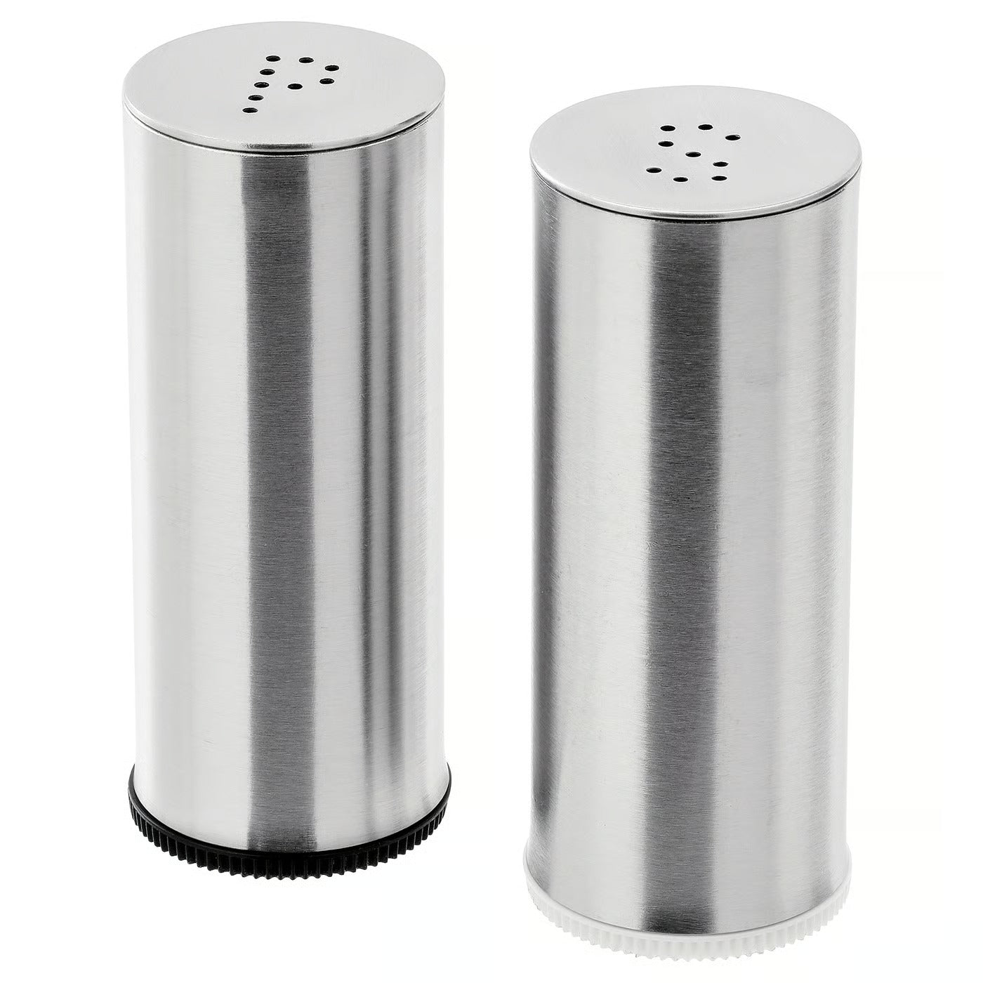 PLATS Salt/pepper shaker, set of 2, stainless steel
