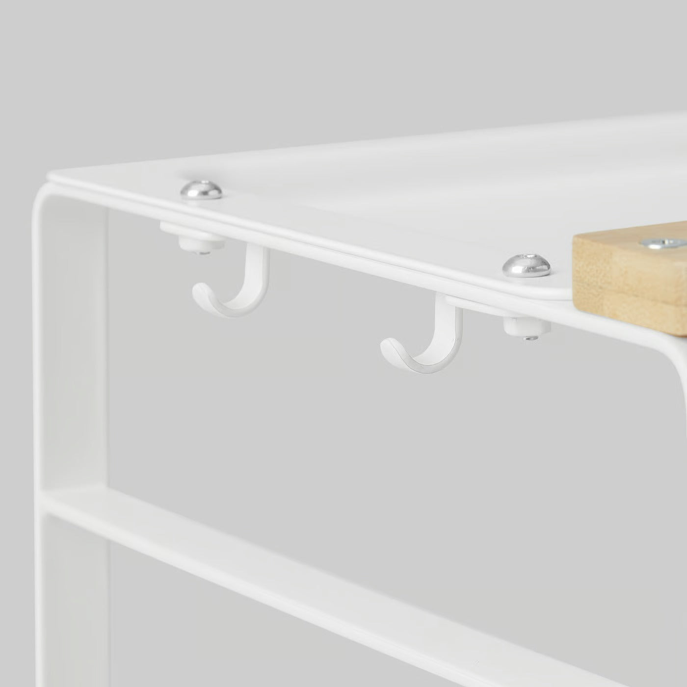 AVSTEG Kitchen countertop organiser, bamboo/white, 40x21 cm