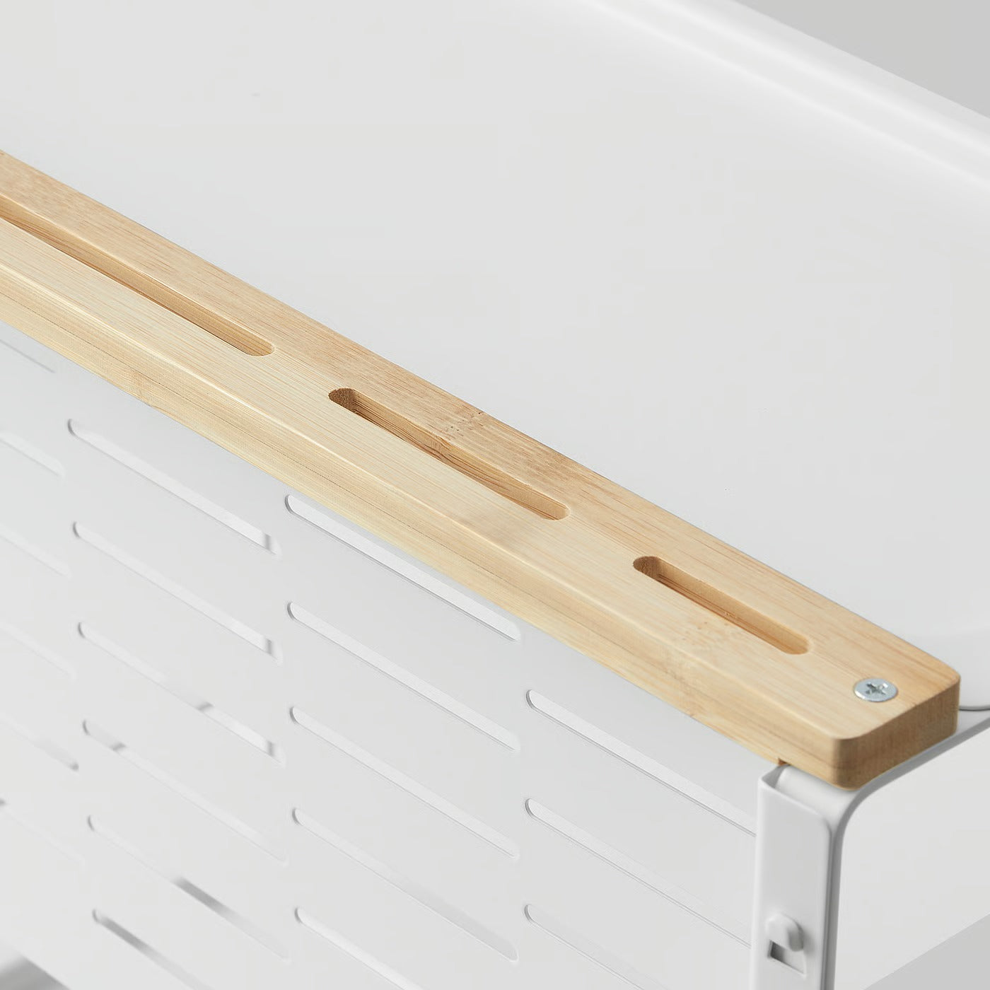 AVSTEG Kitchen countertop organiser, bamboo/white, 40x21 cm