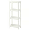 VESKEN Shelf unit, white, 37x23x101 cm