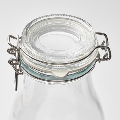 IKEA: KORKEN Bottle Shaped Jar with Lid – Clear Glass (1L)