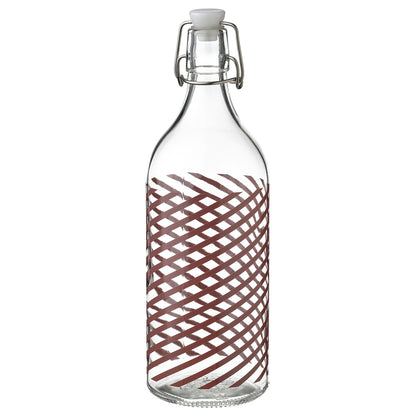 IKEA KORKEN Bottle with Stopper – Clear Glass, 1L