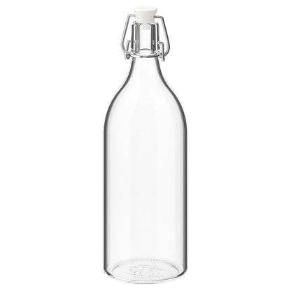 IKEA KORKEN Bottle with Stopper – Clear Glass, 1L