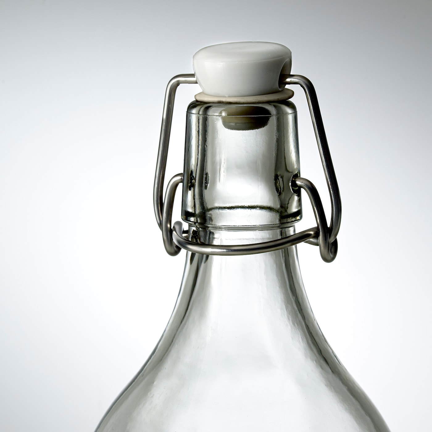 IKEA KORKEN Bottle with Stopper – Clear Glass, 1L