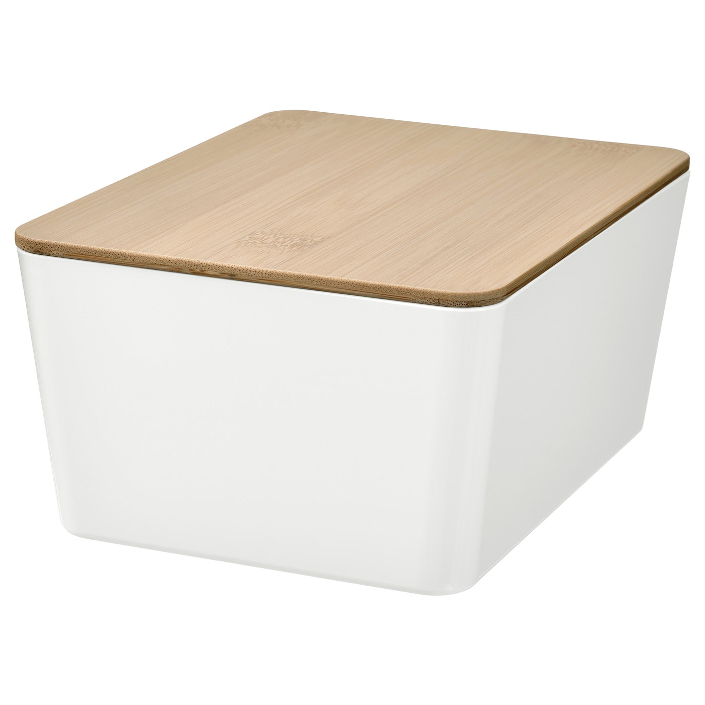 IKEA KUGGIS Box with Lid – White, 13x18x8 cm
