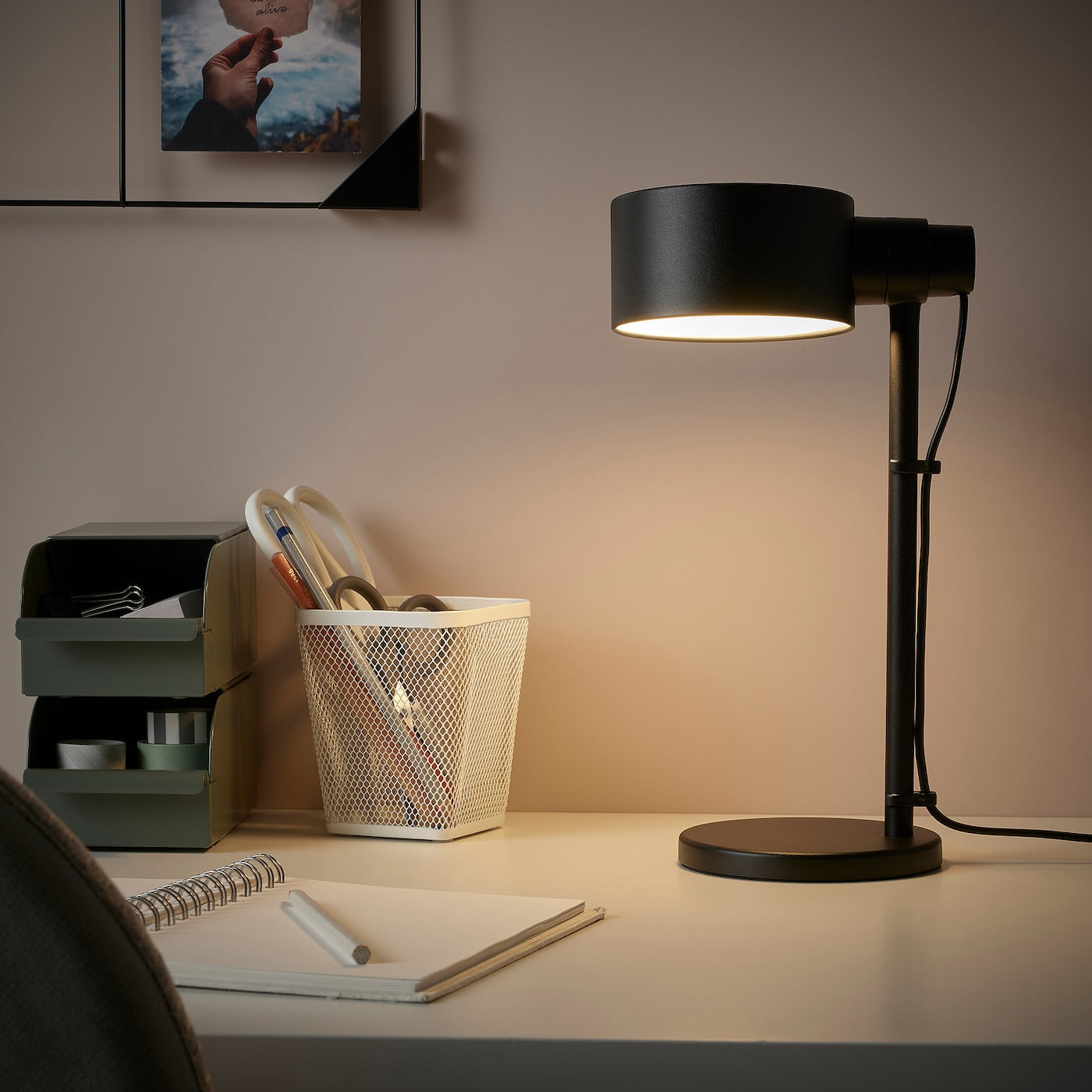 IKEA: LÖVMÅNAD Work lamp, black