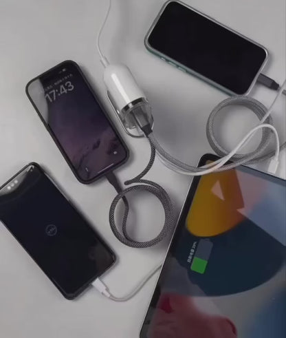 Momax 80W GaN Desktop Fast Charger – 4 Ports | White