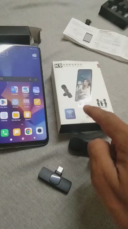 Wireless Mic for Mobile – K9 USB-C Lavalier Mic