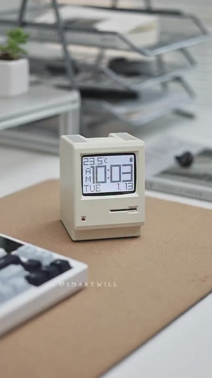Maclock Retro Alarm Clock – 1984 Mini Macintosh Desk Clock (Pakistan)
