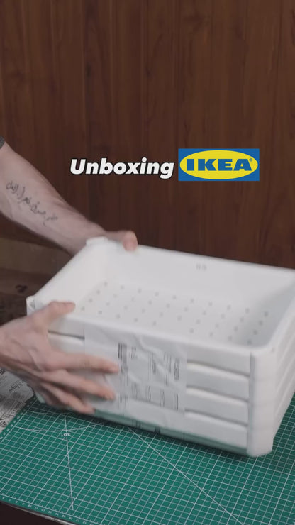 IKEA VESKEN Shelf Unit White 37x23x101 cm | Bathroom Storage Pakistan