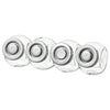 IKEA RAJTAN Spice Jar – Glass/Aluminium-Colour (4 Pack)