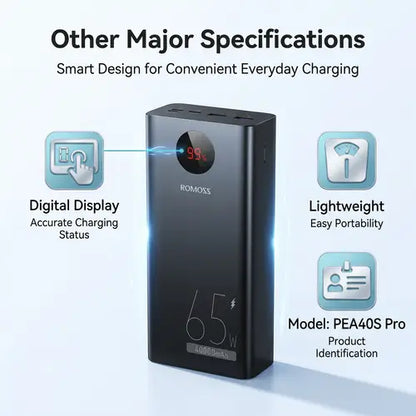 Romoss PEA40S Pro 40000mAh 65W Power Bank