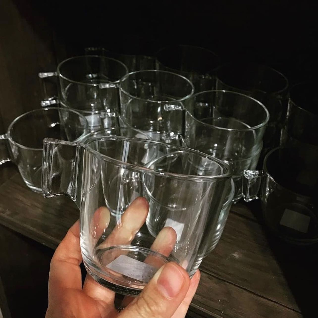IKEA STELNA Mug, clear glass, 23 cl