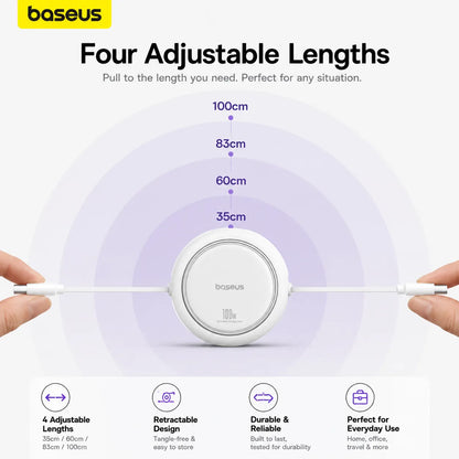Baseus Free2Pull Retractable USB-C Cable 100W