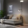 IKEA TÅGARP Floor Uplighter/Reading Lamp – Black/White