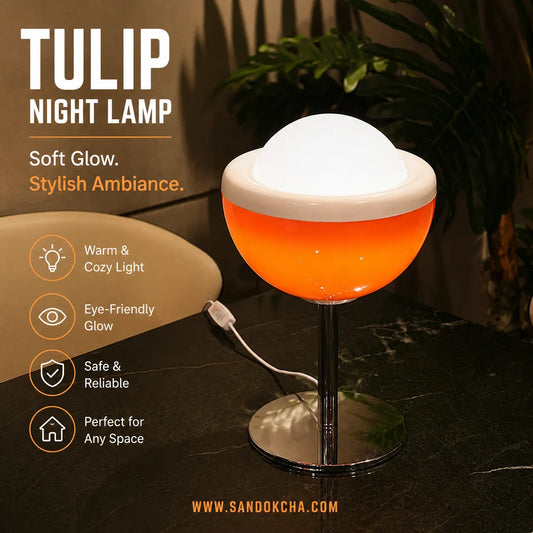 Tulip Night Lamp – Soft Glow Decorative Light