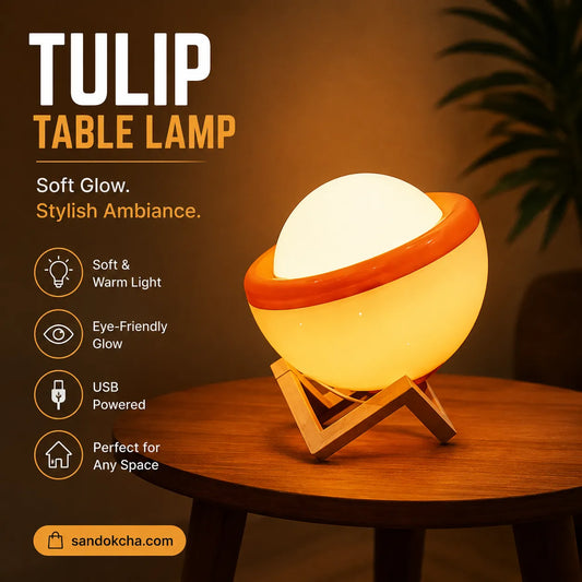 Tulip Table Lamp – Soft Glow Decorative Light