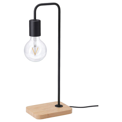 IKEA: TVÄRHAND Table Lamp – Black/Bamboo