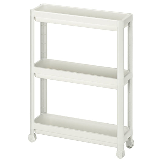 IKEA: VESKEN Trolley – White (54x18x71 cm)