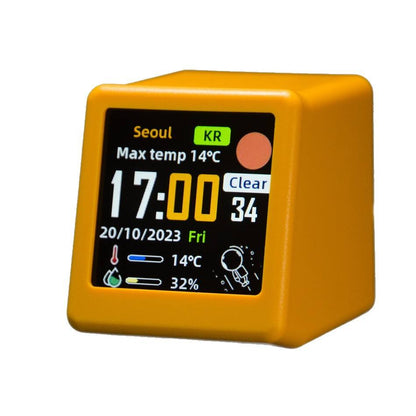 WiFi Desktop Weather Clock – Mini Animated Smart Display