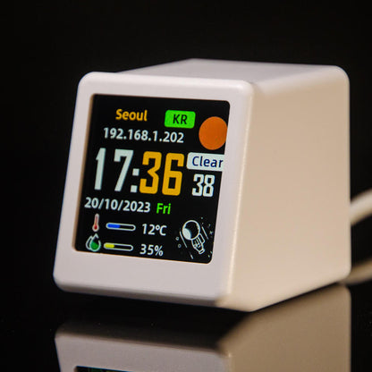 WiFi Desktop Weather Clock – Mini Animated Smart Display